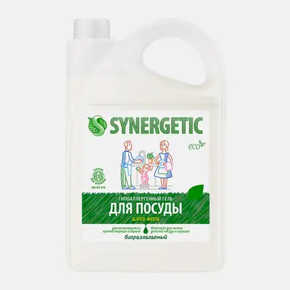 Средство для мытья посуды Synergetic алоэ вера 3.5л