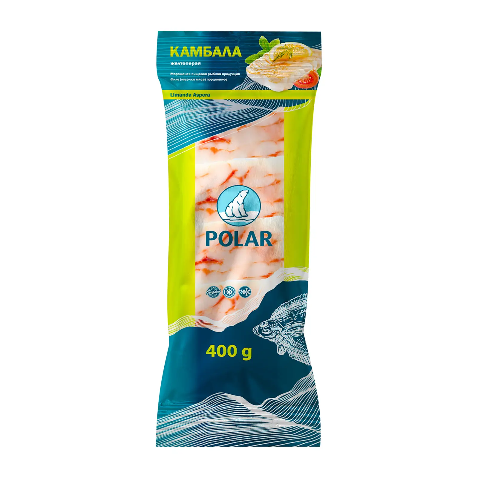 Филе камбалы Polar порционное 400г - Магнит-Продукты