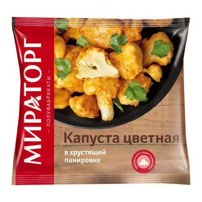 Изображение товара Капуста цветная Мираторг в панировке 400г