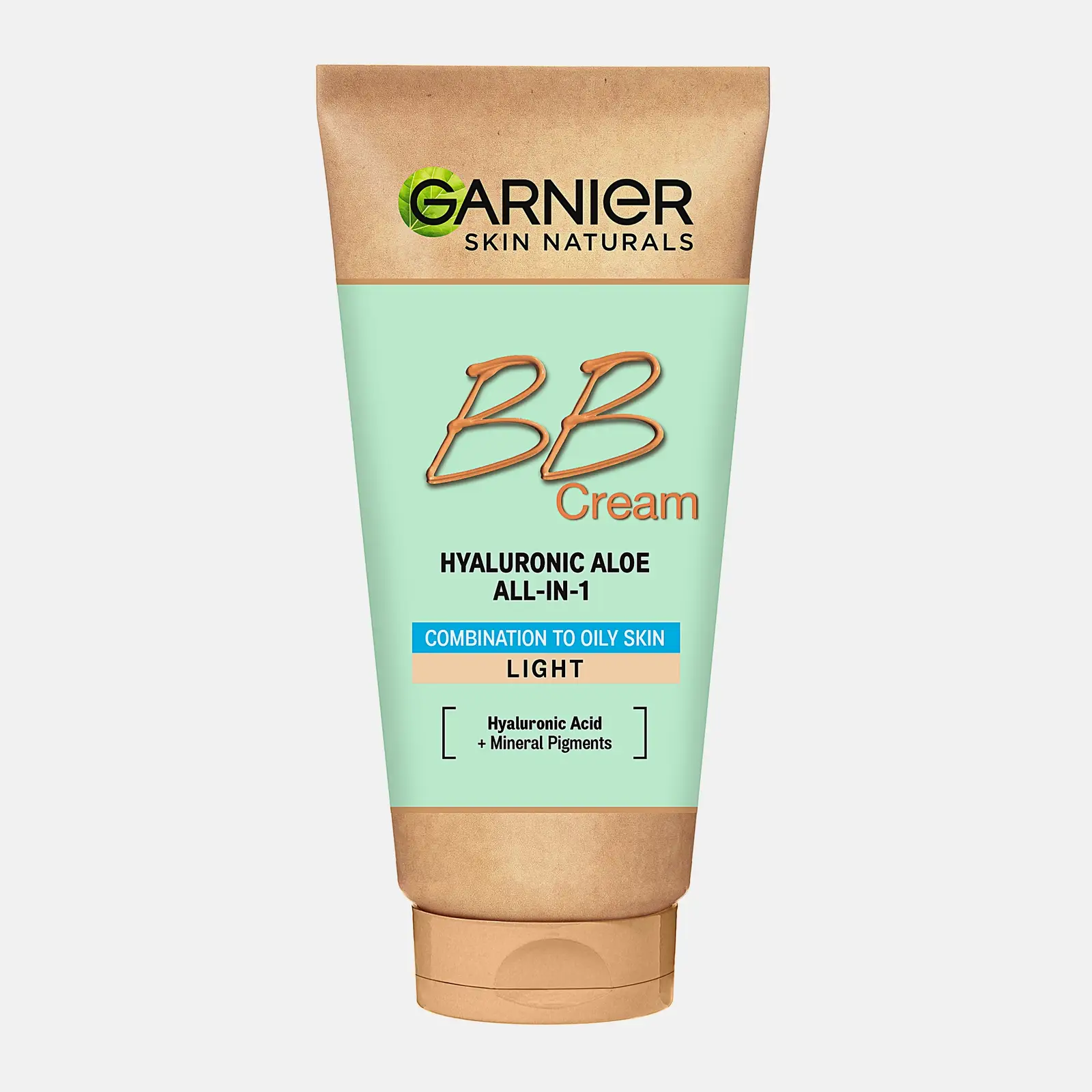 ВВ-крем для лица Garnier Гиалуроновый Алоэ-уход 5-в-1 для смешанной и жирной кожи с гиалуроновой кислотой алоэ вера и минеральными пигментами матирующий SPF 25 50мл