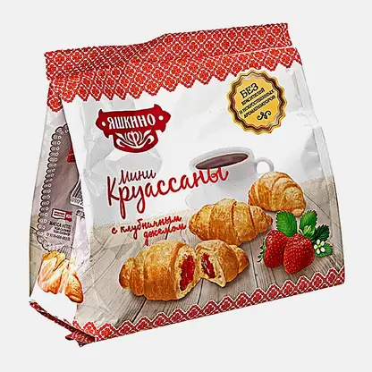 Мини-круассаны Яшкино с клубничным джемом 180г