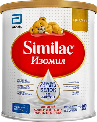 Сухая смесь с рождения Similac Изомил 400г
