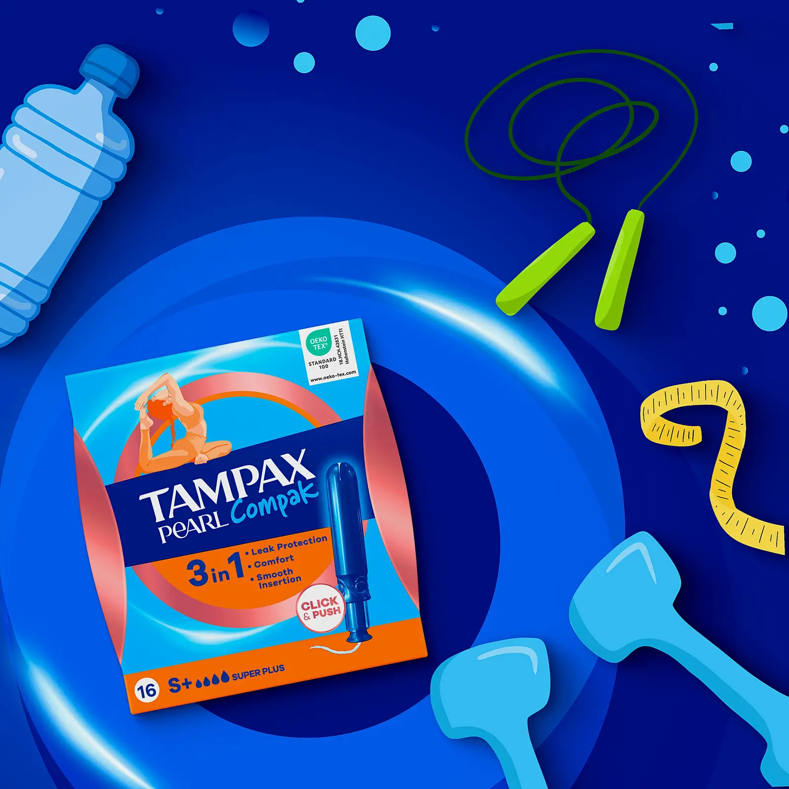 Тампон Tampax Compak Pearl Super Plus 16шт