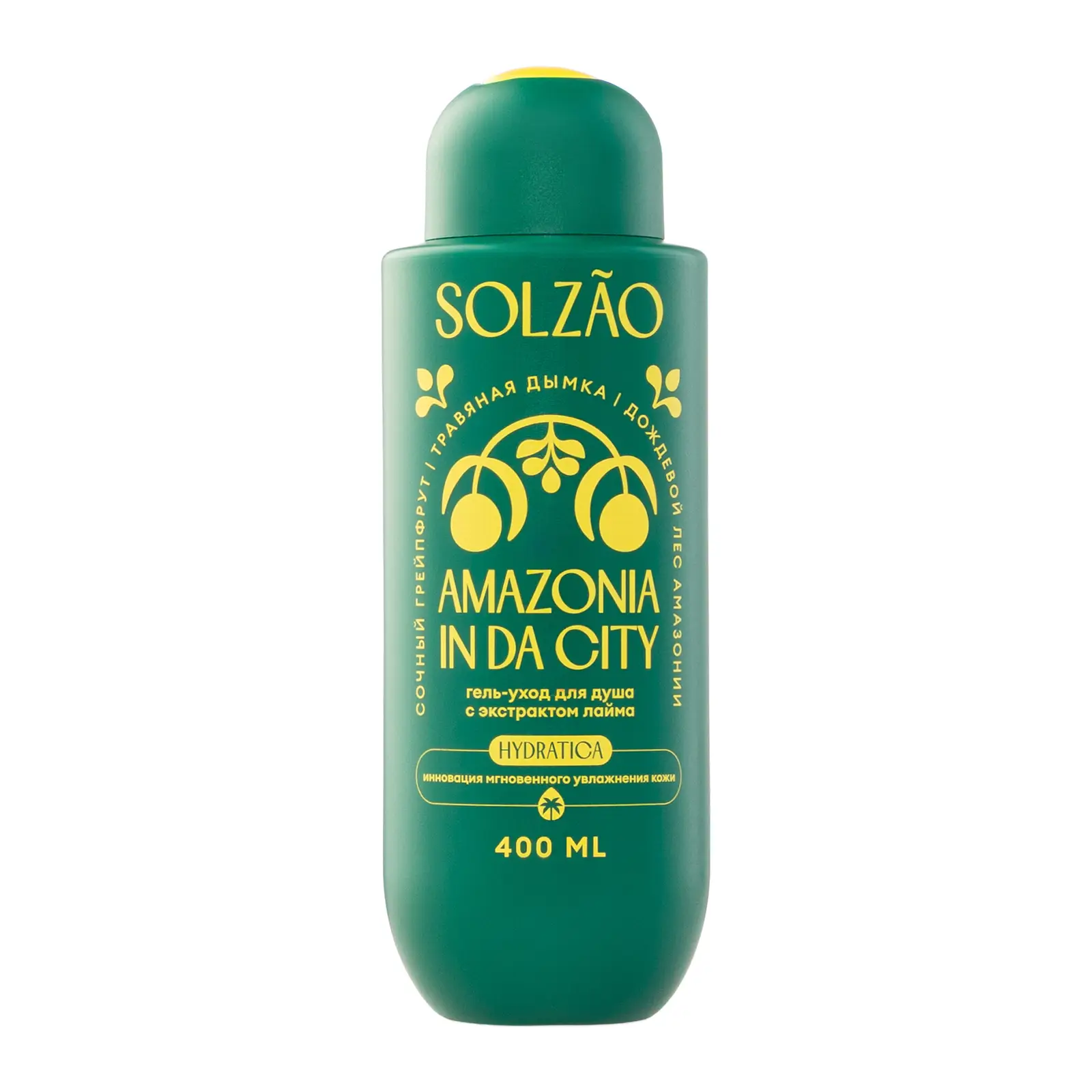 Изображение товара Гель для душа Solzao с экстрактом лайма 400 мл увлажняющий и цитрусовый аромат