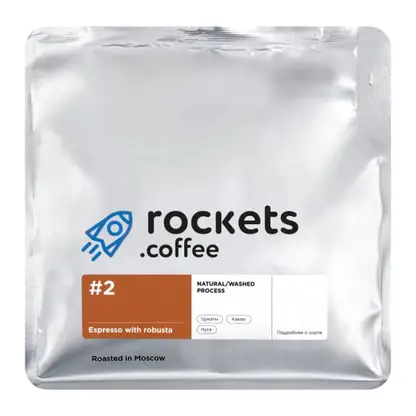 Изображение товара Кофе в зернах Espresso Blend 2 Rockets 250г
