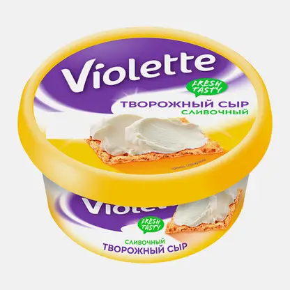 Сыр творожный Violette сливочный 70% 140г