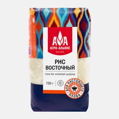 Рис Агро-Альянс Экстра Восточный шлифованный 700г