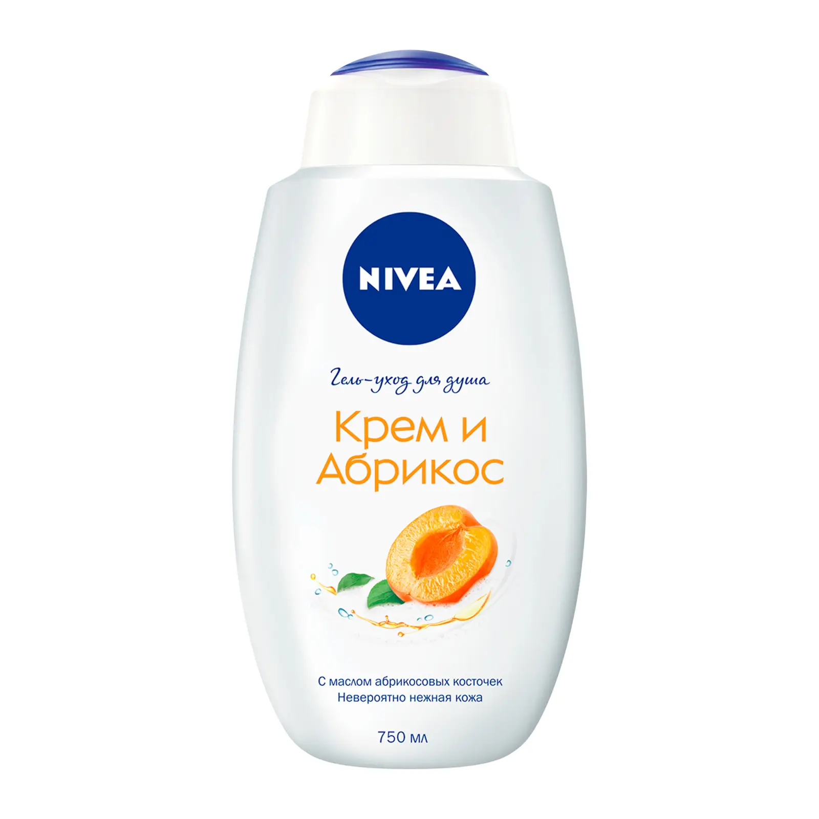 Крем-гель для душа NIVEA молоко и абрикос 750мл