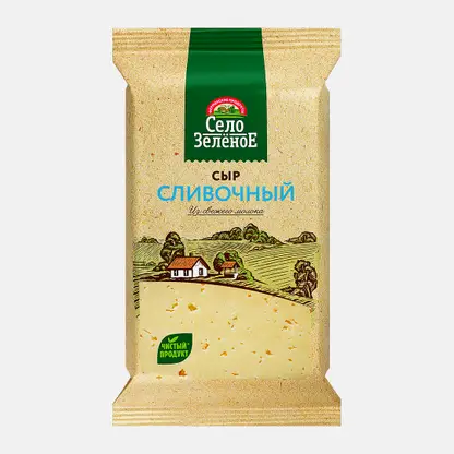 Сыр Село Зеленое Сливочный 50% 200г