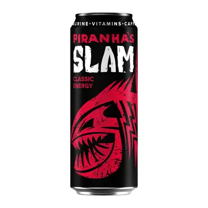 Изображение товара Напиток Piranhas Slam Classic Energy 450мл с экстрактом гуараны