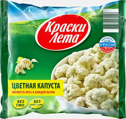 Цветная капуста Краски Лета быстрозамороженная 400г