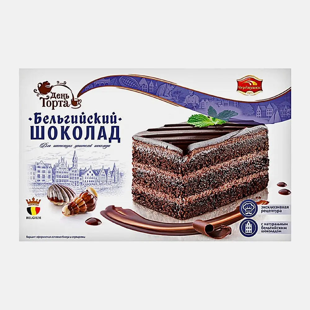 Торт Бельгийский шоколад Черемушки 420г Торт Бельгийский шоколад Черемушки 420г