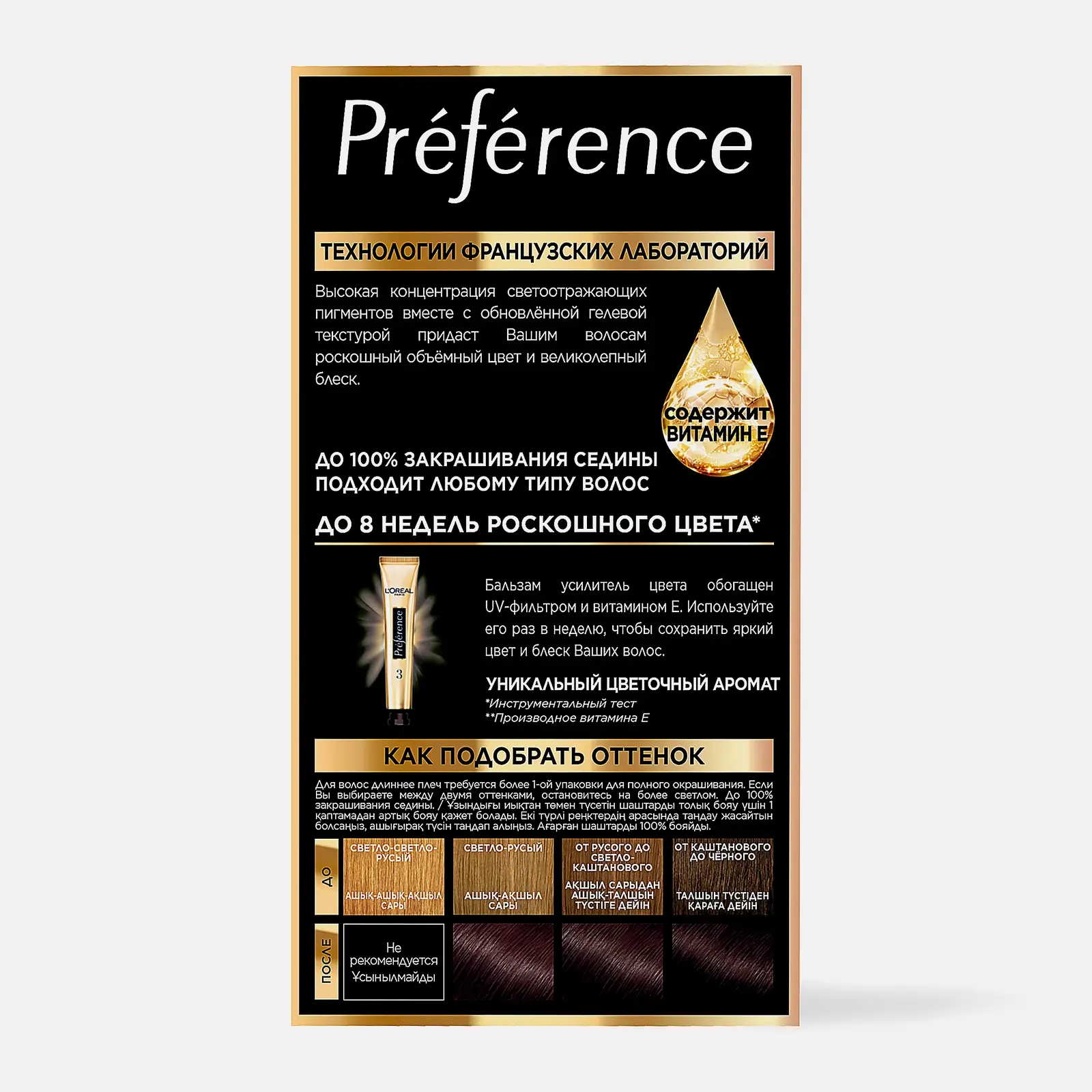 Стойкая краска для волос L’Oréal Paris Preference оттенок 4.12 Глубокий каштановый перламутровый - фото 6