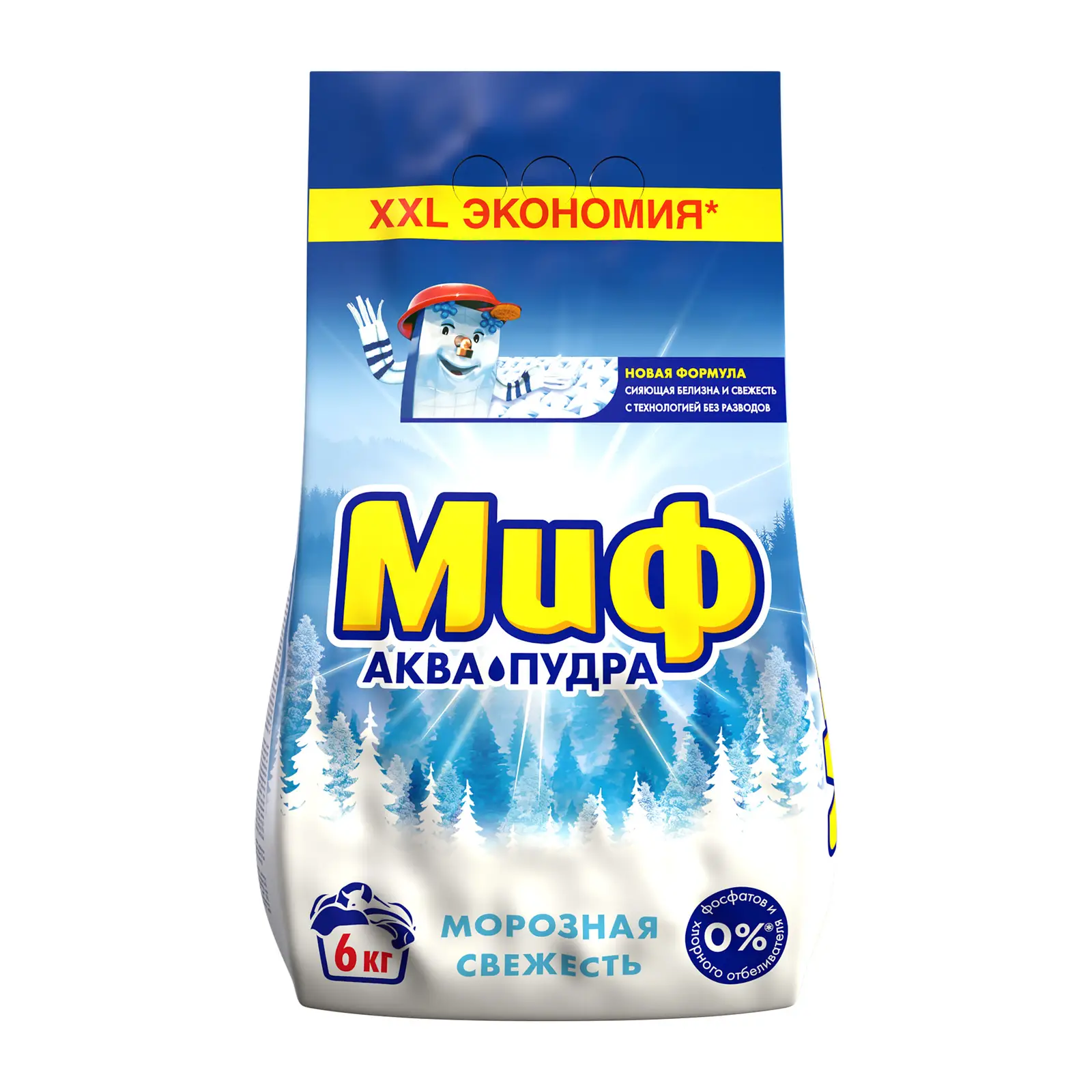 Стиральный порошок Миф автомат Морозная свежесть 6кг