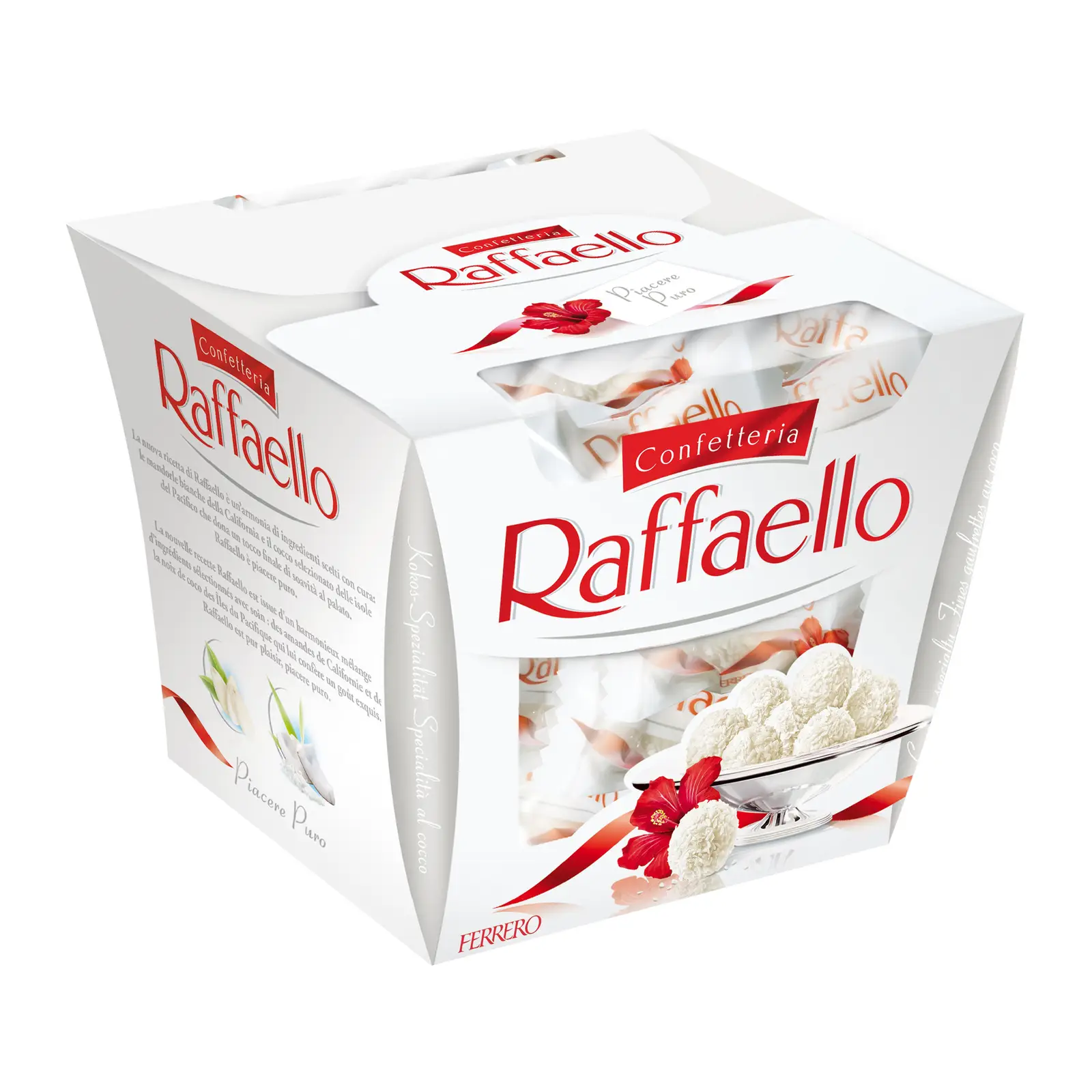 Изображение товара Конфеты Raffaello с цельным миндальным орехом в кокосовой обсыпке 150г