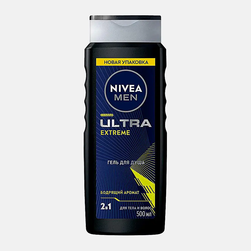 Гель для душа Ultra Extreme NIVEA Men 500мл Гель для душа Ultra Extreme NIVEA Men 500мл