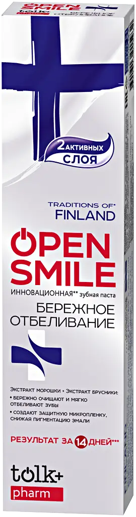 Зубная паста Tolk Open Smile Бережное отбеливание 100г