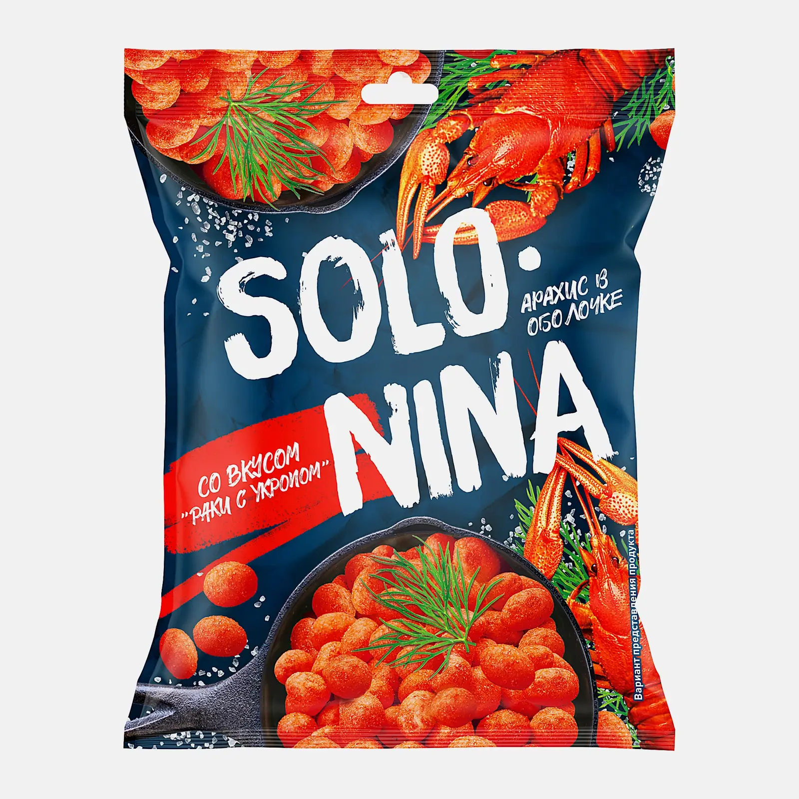 Изображение товара Арахис Solonina со вкусом Раков с укропом 70г