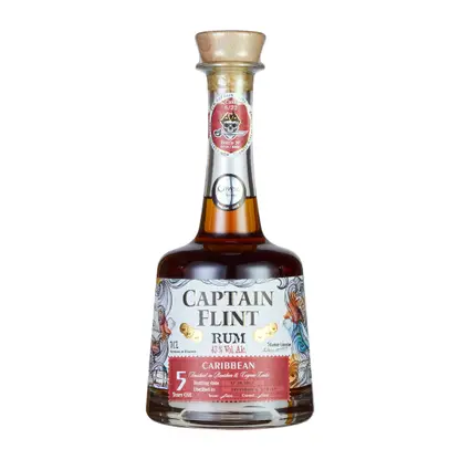 Ром Captain Flint Caribbean 5 Yo 43% 700мл