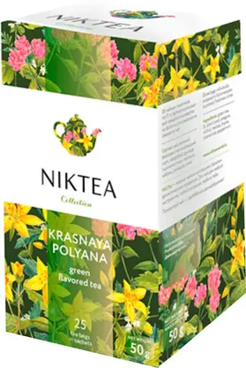 Изображение товара Чай зеленый Niktea Красная поляна зверобой и душица 25пак