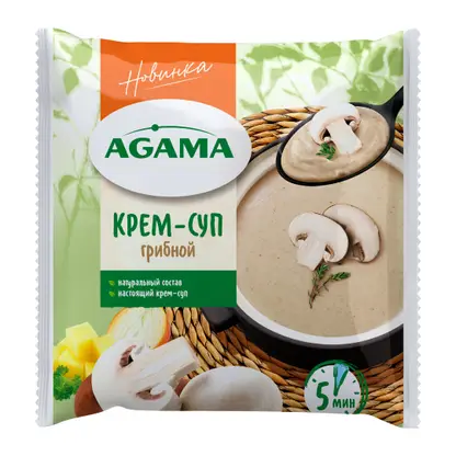Изображение товара Крем-суп грибной Agama 250г