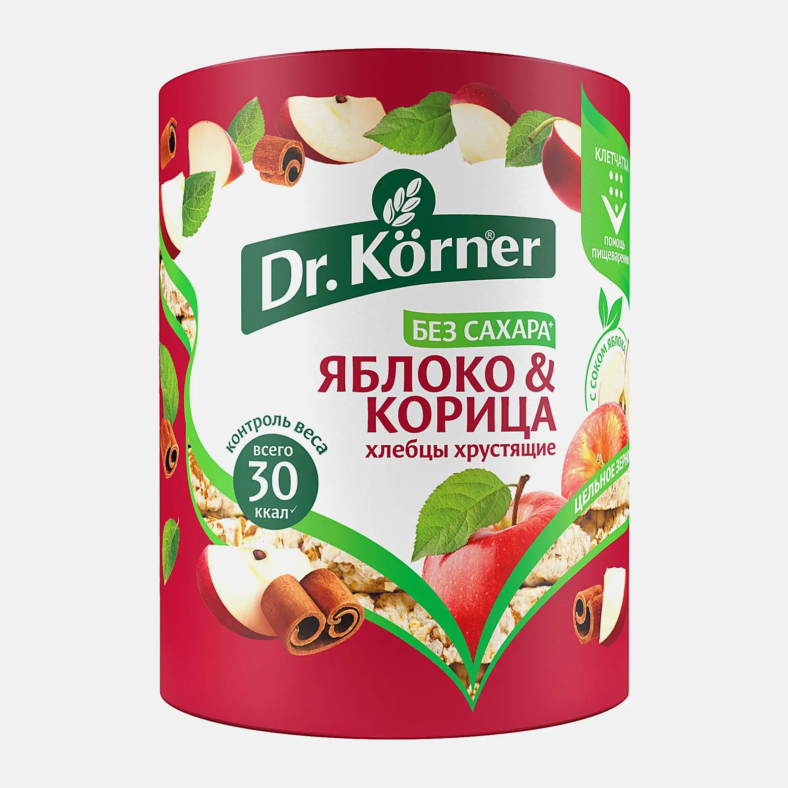 Хлебцы Злаковый коктейль Яблоко и корица Dr.Korner 90г Хлебцы Злаковый коктейль Яблоко и корица Dr.Korner 90г