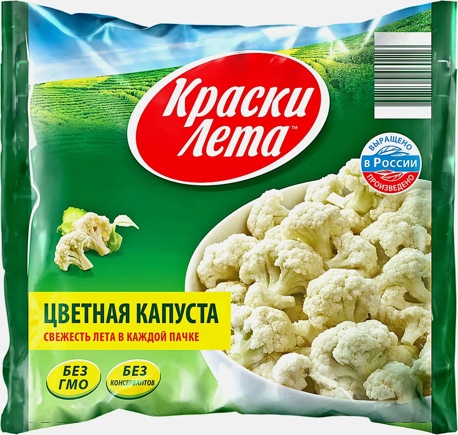 Цветная капуста Краски Лета быстрозамороженная 400г