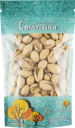 Изображение товара Фисташки Семушка жареные соленые 90г - натуральный перекус с морской солью