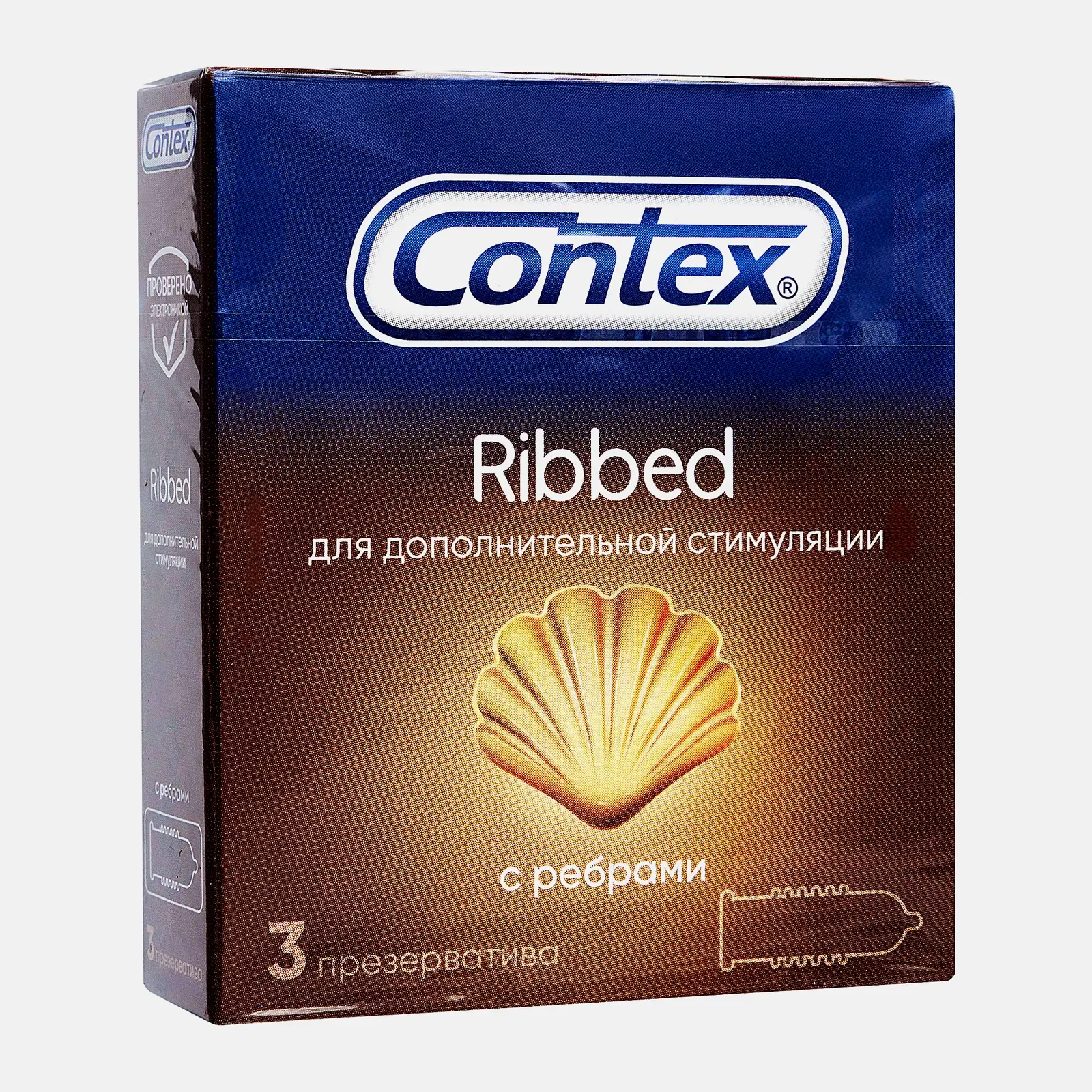 Презервативы Contex Ribbed 3шт