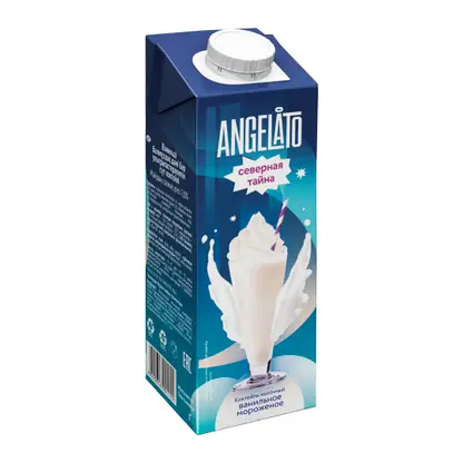 Изображение товара Молочный коктейль со вкусом ванильного мороженого Angelato 950г