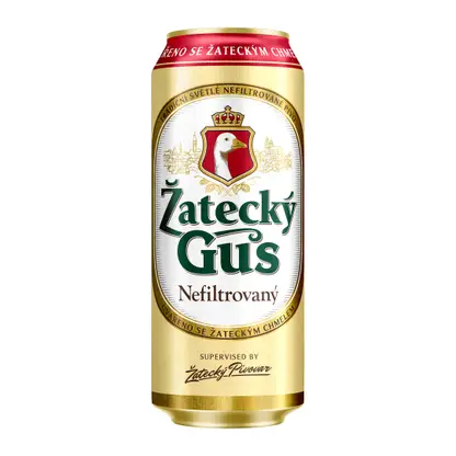 Пиво Zatecky Gus светлое нефильтрованное пастеризованное 4.8% 450мл
