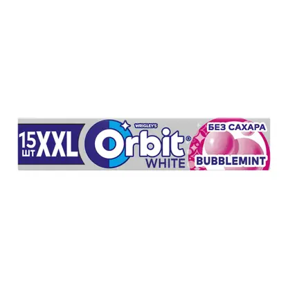 Изображение товара Жевательная резинка Orbit White XXL Bubblemint без сахара 20.4г
