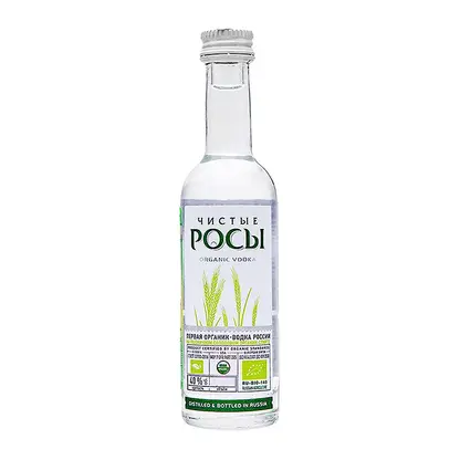 Водка Чистые росы 40% 50мл