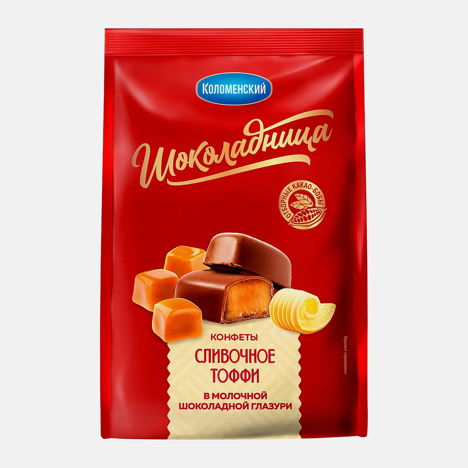 Конфеты Сливочное тоффи молочной шоколадной глазури Шоколадница 160г Конфеты Сливочное тоффи молочной шоколадной глазури Шоколадница 160г