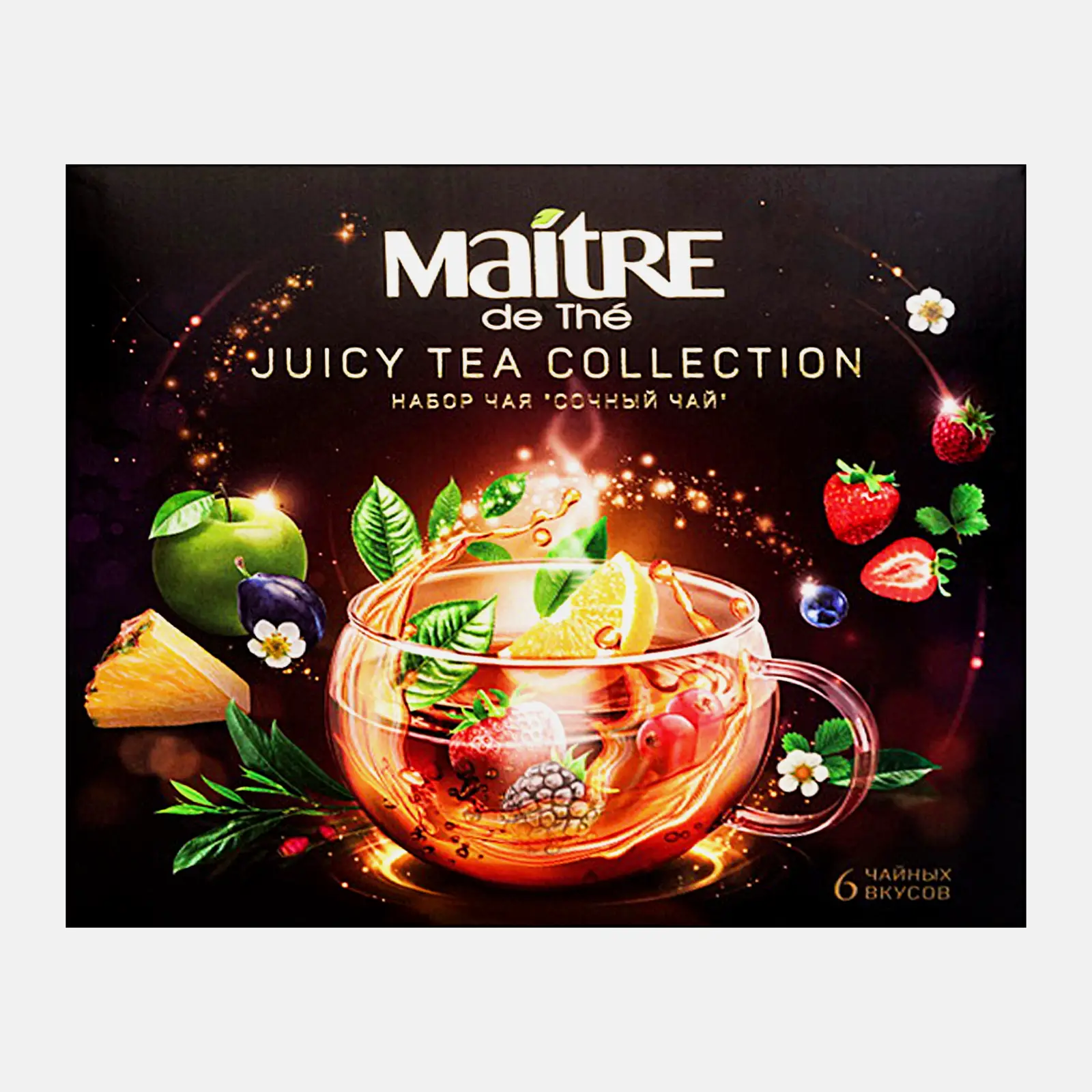 Сочный чай ассорти 6 вкусов Maitre De The 30пак