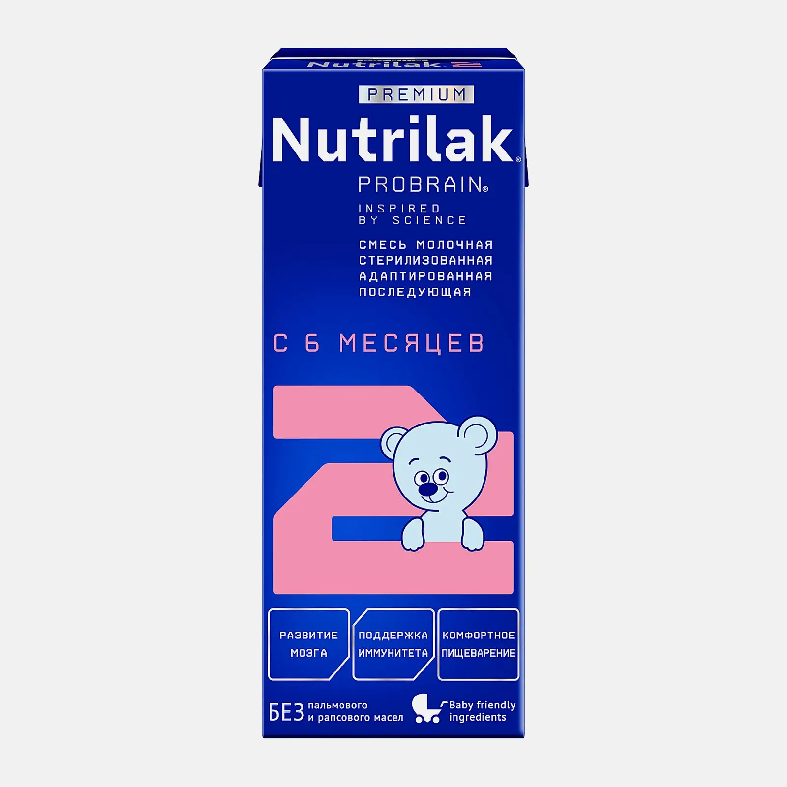 Смесь молочная Nutrilak Premium 2 c 6 месяцев 3% 200мл