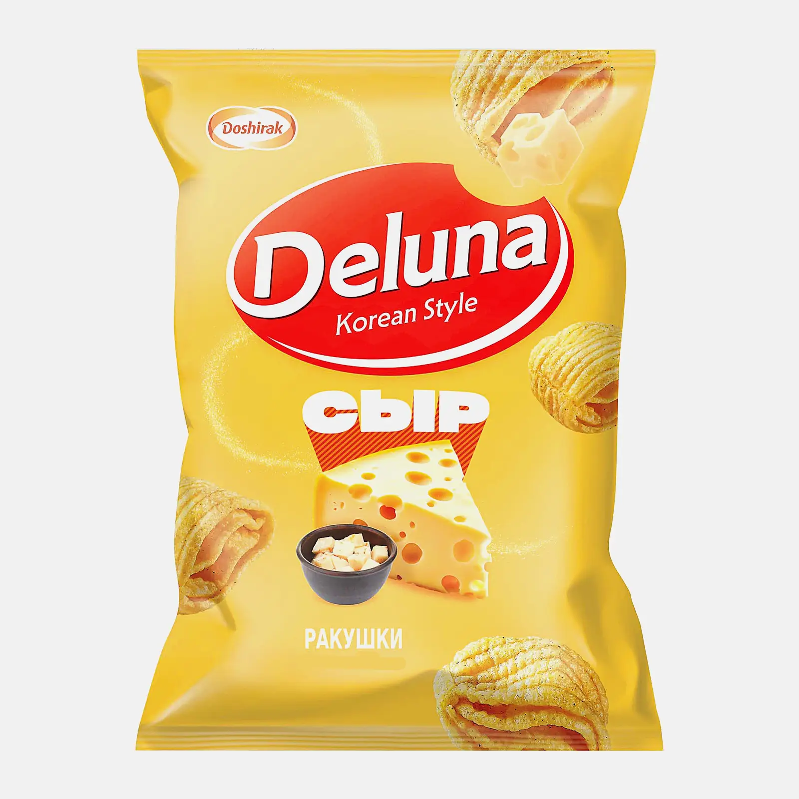 Снеки кукурузные со вкусом сыра Deluna 60г