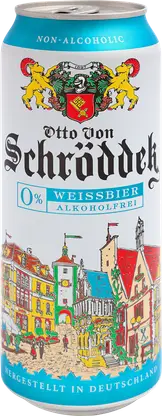Пиво нефильтрованное безалкогольное Otto Von Schroedder Weissbier 500мл