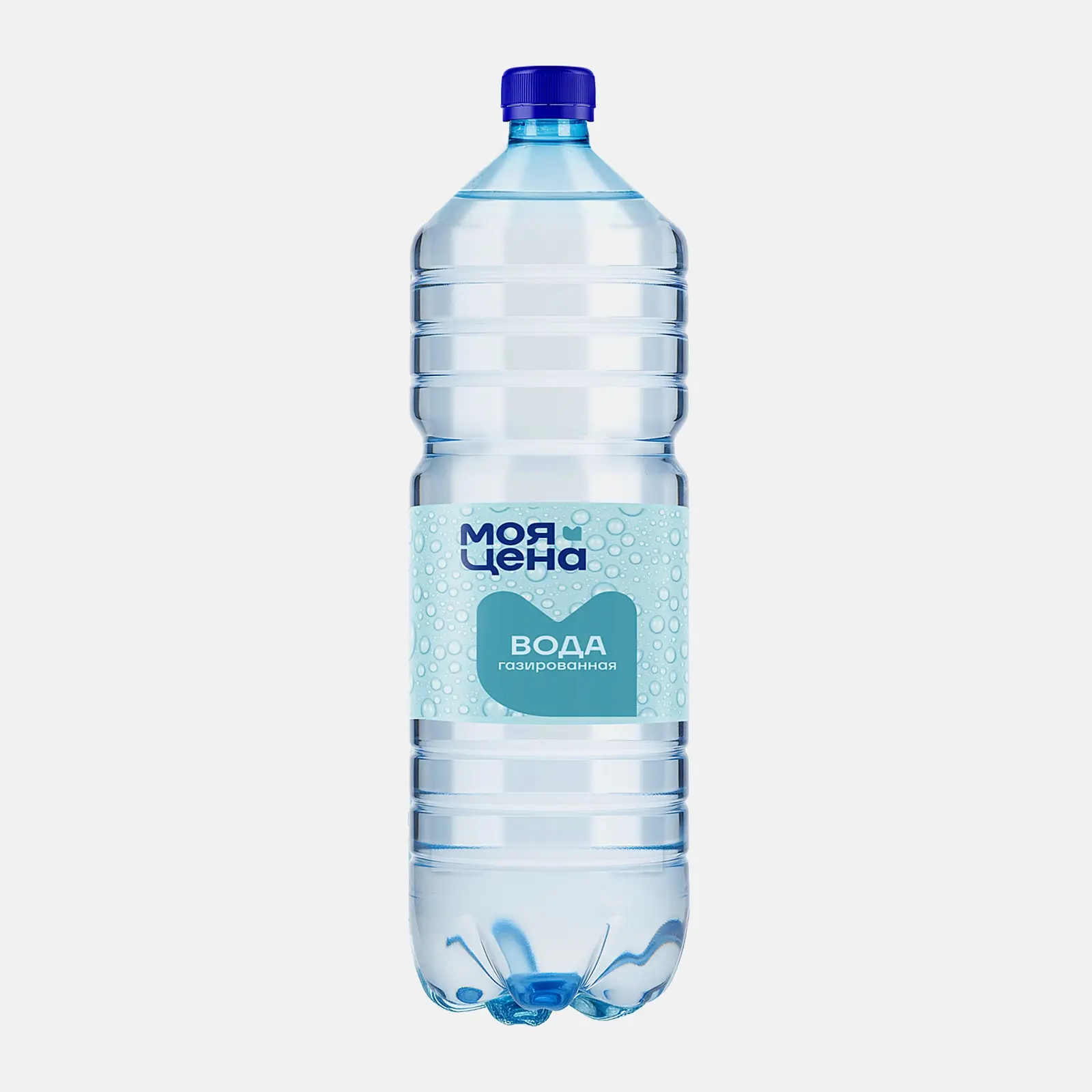 Вода Моя цена питьевая газированная 1.5л