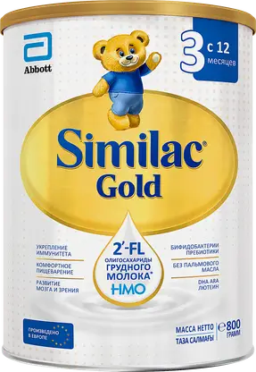 Сухая молочная смесь с 12 месяцев Similac Gold 3 800г