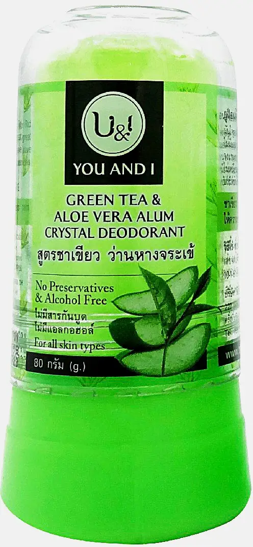 Дезодорант U&I кристаллический с зеленым чаем и алое вера 80г в ассортименте