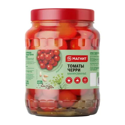 Изображение товара Томаты черри Магнит маринованные 680г