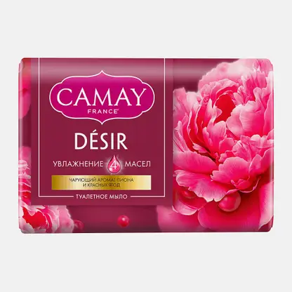 Мыло для рук Camay Desir пион и красные ягоды 85г