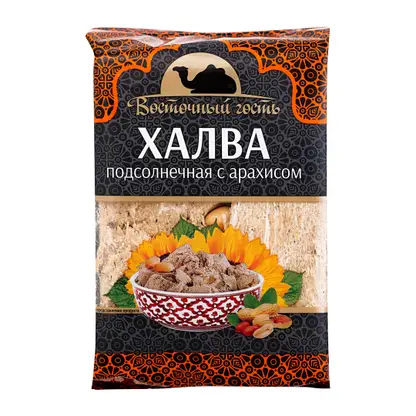 Изображение товара Халва Восточный гость подсолнечная с арахисом 350г