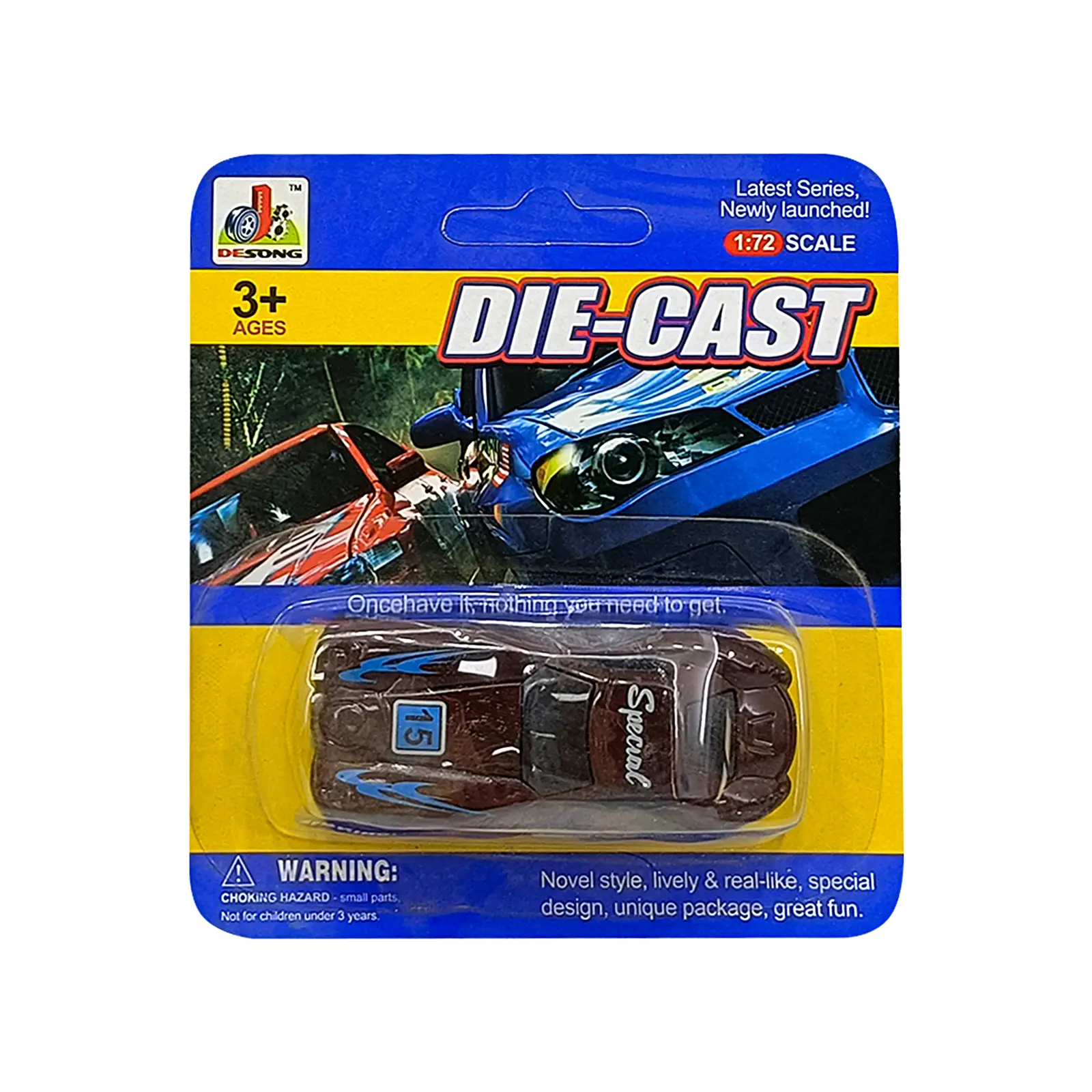 Машинка в масштабе 1:72 металл DS859 в ассортименте