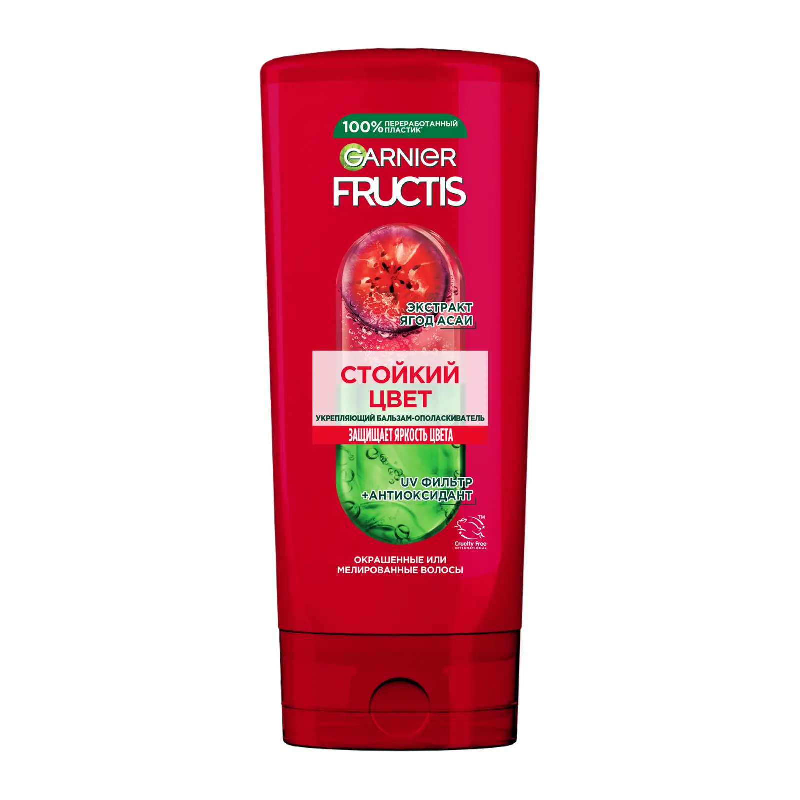 Бальзам-ополаскиватель для волос Garnier Fructis Укрепляющий Годжи Стойкий цвет для окрашенных или мелированных волос 200мл