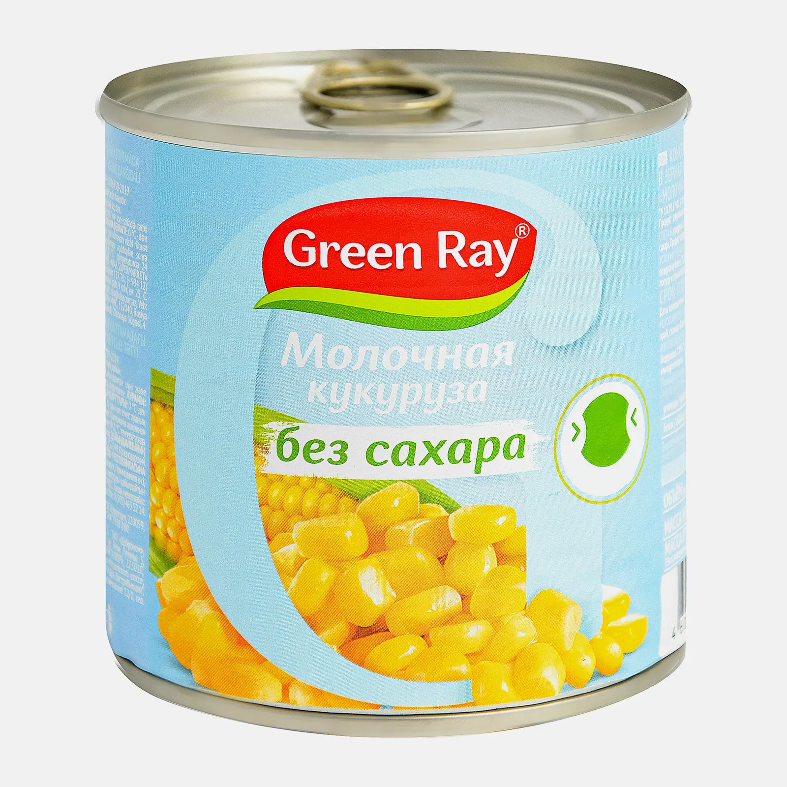 Изображение товара Консервированная кукуруза Green Ray без сахара 340г натуральный продукт