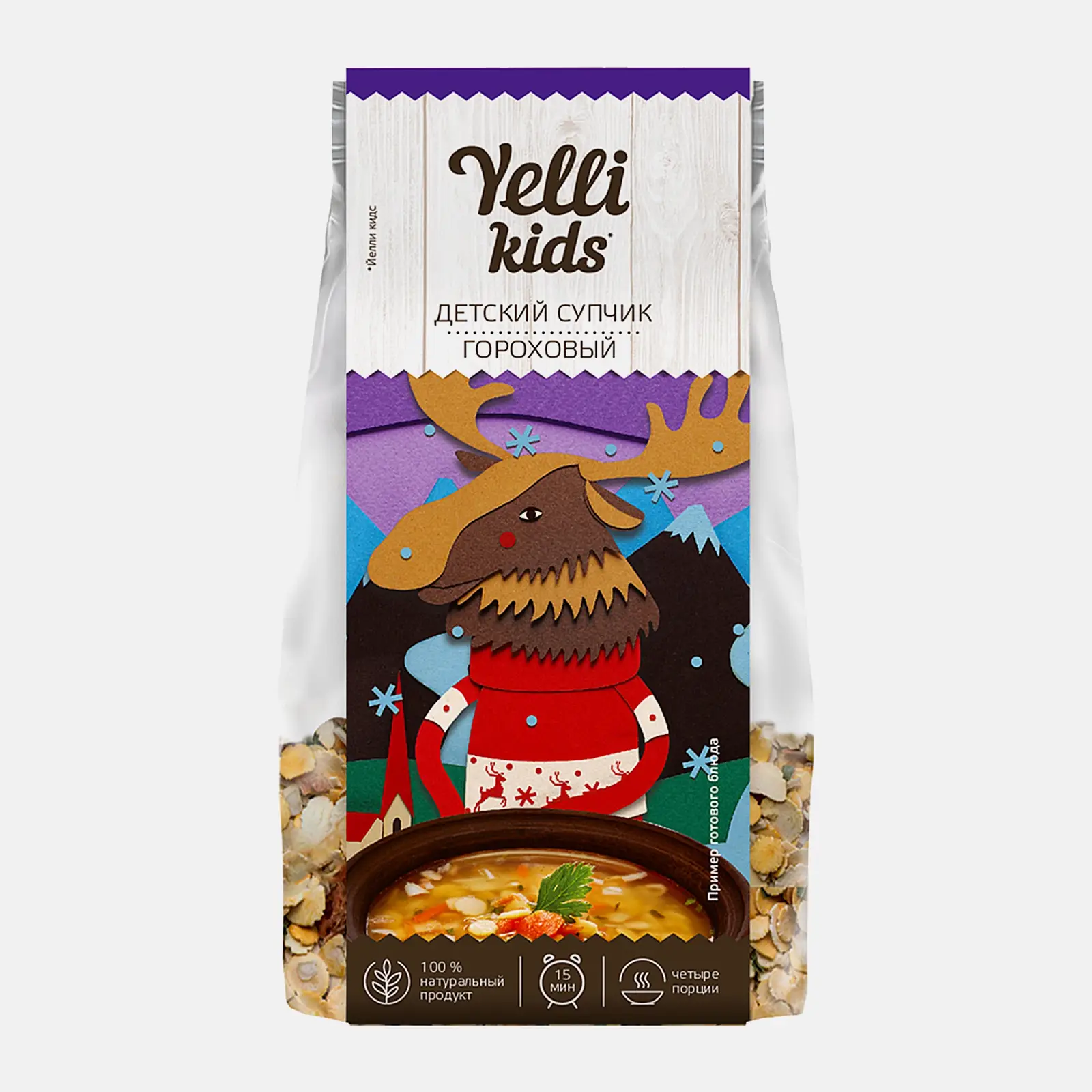 Детский супчик гороховый Yelli Kids 100г