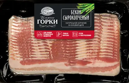 Изображение товара Бекон Ближние горки сырокопченый нарезка 180г