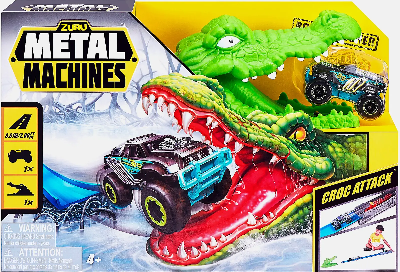 Игрушка Metal Machines трек с крокодилом 6718 365г 30*9.5*20см